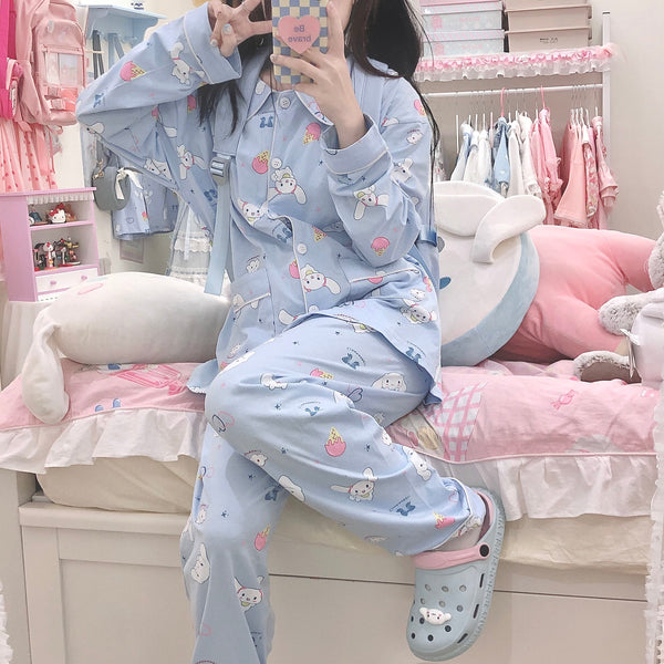 Cute Anime Pajamas Suits Set PN4338