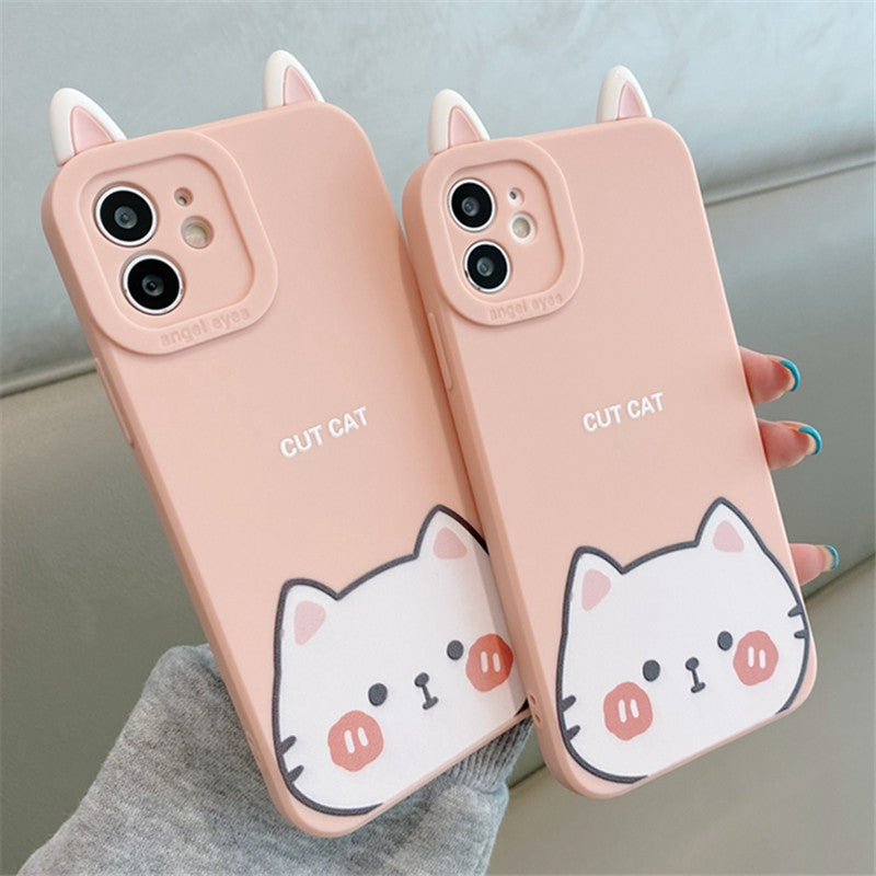 Kawaii Cat Phone Case for iphone 7/7plus/8/8P/X/XS/XR/XS Max/11/11pro/   Pennycrafts
