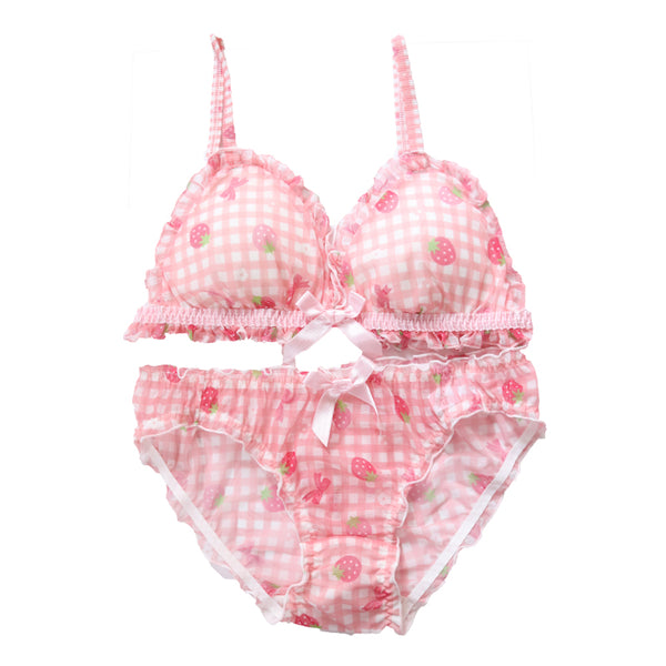 Fashion Strawberry Underwear Suits PN4770