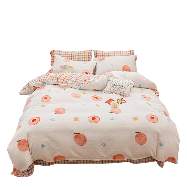 Kawaii Peach Bedding Set PN3279