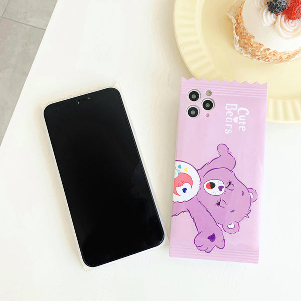 Sweet Candy Bear Phone Case for iphone 7/7plus/8/8P/X/XS/XR/XS Max/11/11pro/11pro max PN2744