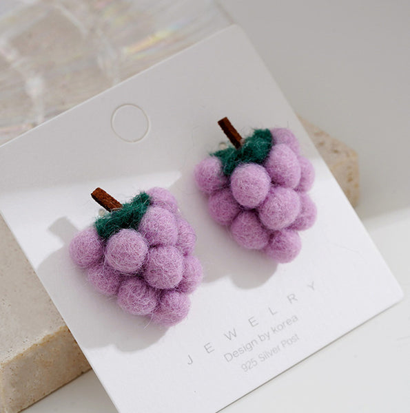 Kawaii Grapes Earrings PN4620