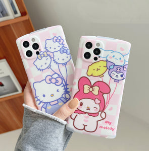 Lovely Kitty Phone Case for iphone 7/7plus/8/8P/X/XS/XR/XS Max/11/11pro/11pro max/12/12mini/12pro/12pro max/13/13mini/13pro/13pro max PN4361