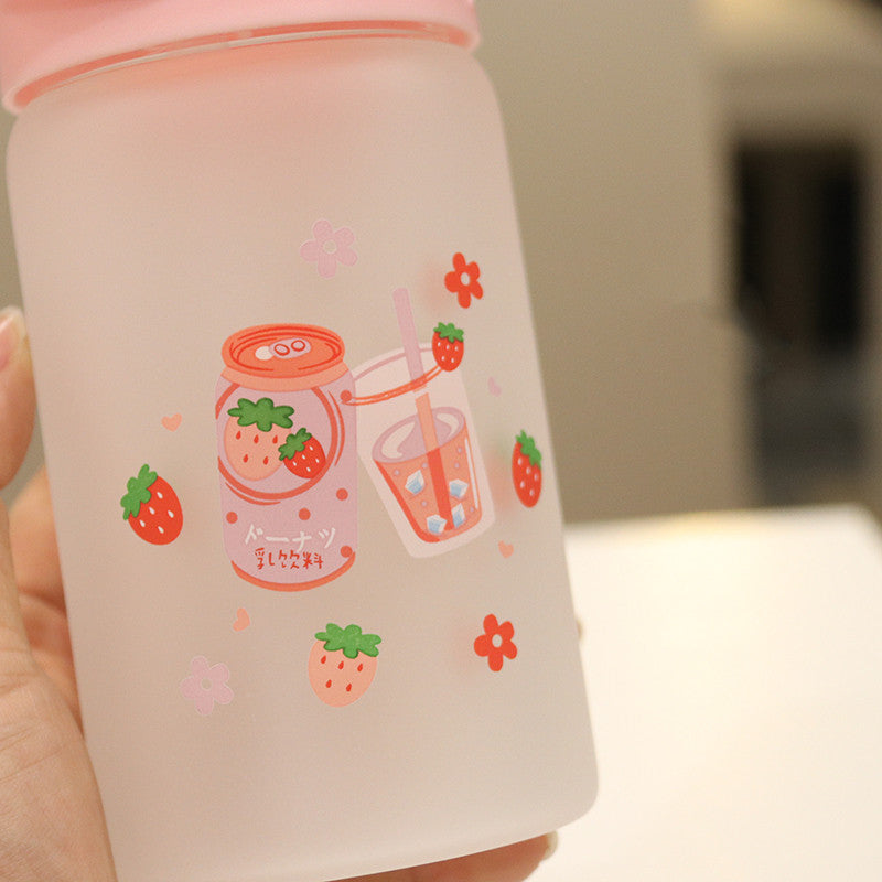 Kawaii Sakura Glass Water Bottle PN1421 – Pennycrafts