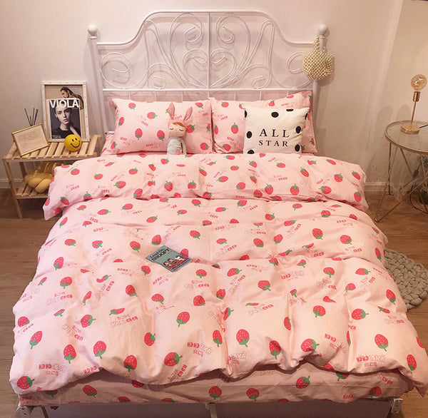 Fashion Strawberry Bedding Set PN5058