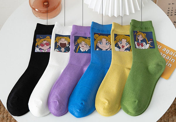 Cartoon Sailormoon Socks PN3781