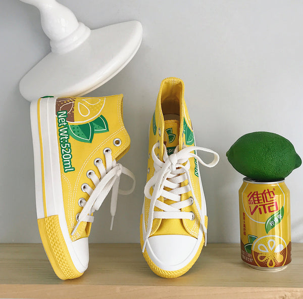 Fashion Lemon Tea Canvas Shoes PN2895