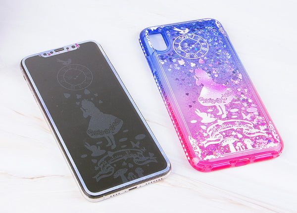 Alice in Wonderland Liquid Phone Case for iphone 7/7plus/8/8plus/X/XS/XS Max PN1188