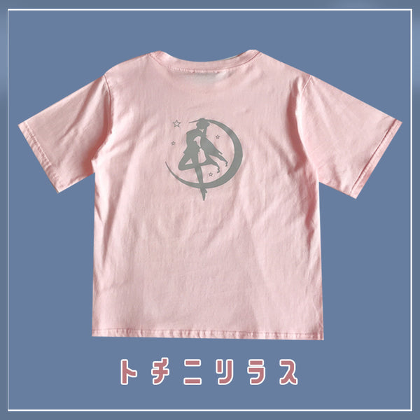Fashion Reflective Sailormoon T-shirt PN2677