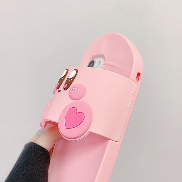 Kawaii Slippers Phone Case for iphone 7plus/8P/X/XS/XR/XS Max/11/11pro/11pro max/12/12mini/12pro/12pro max/13/13mini/13pro/13pro max PN5168