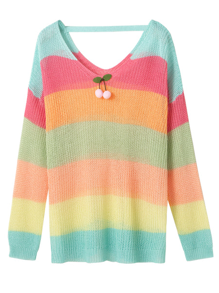 Fashion Rainbow Sweater PN3034