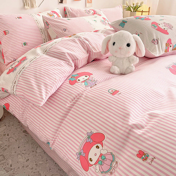 Pink Anime Bedding Set PN4684