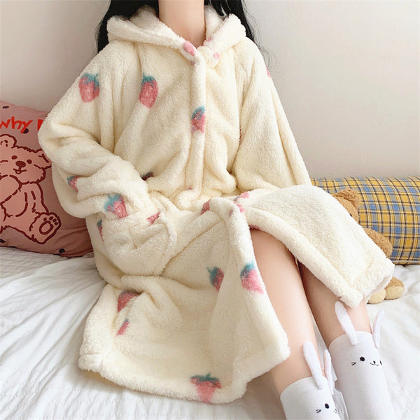 Fashion Strawberry Pajamas Dress PN4673
