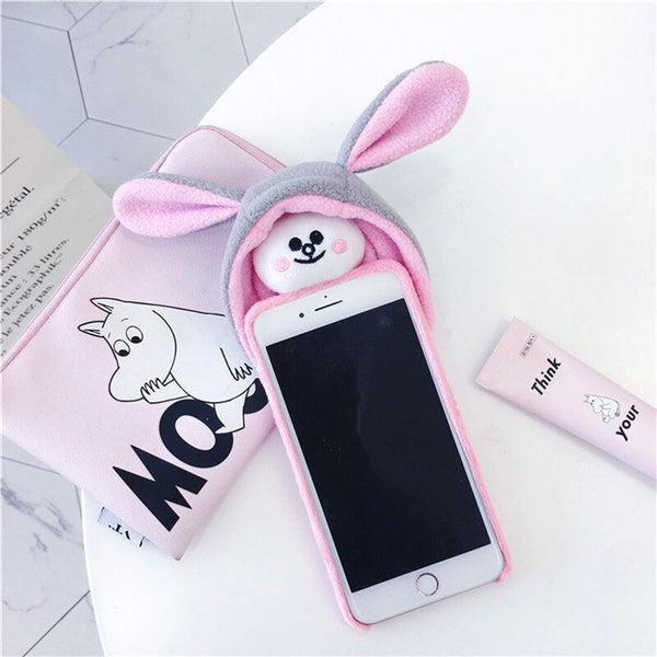 Brown And Cony Phone Case for iphone 6/6s/6plus/7/7plus/8/8P/X/XS/XR/XS Max/11/11pro/11pro max PN1486