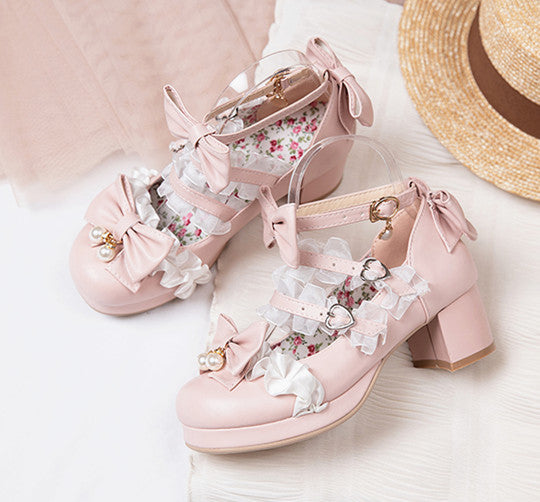 Fashion Lolita Bow-tie  Shoes PN3742