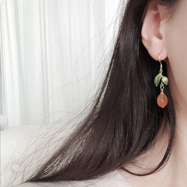 Cute Orange Earrings/Clips PN3802