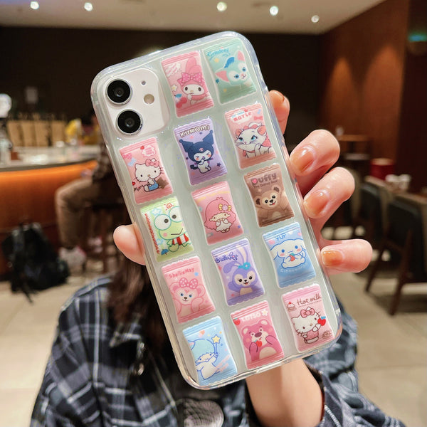 Cartoon Candy Phone Case for iphone 7/7plus/8/8P/X/XS/XR/XS Max/11/11pro/11pro max/12/12mini/12pro/12pro max/13/13mini/13pro/13pro max PN4890