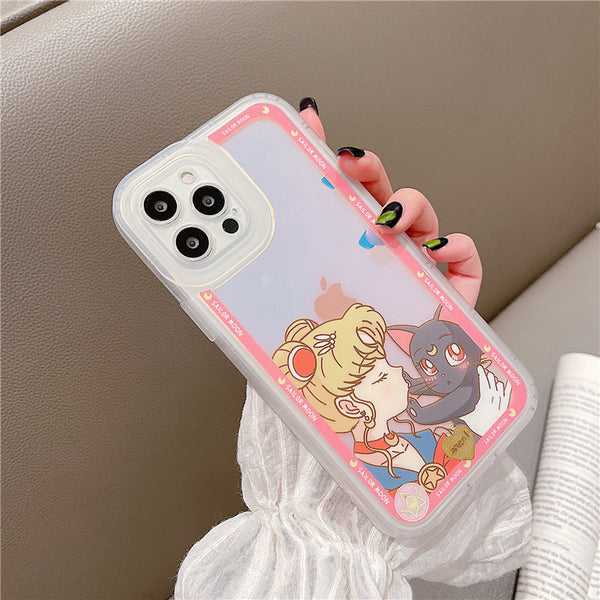 Kawaii Sailormoon Phone Case for iphone 7/7plus/8/8P/X/XS/XR/XS Max/11/11pro/11pro max/12/12mini/12pro/12pro max/13/13pro/13pro max PN4371