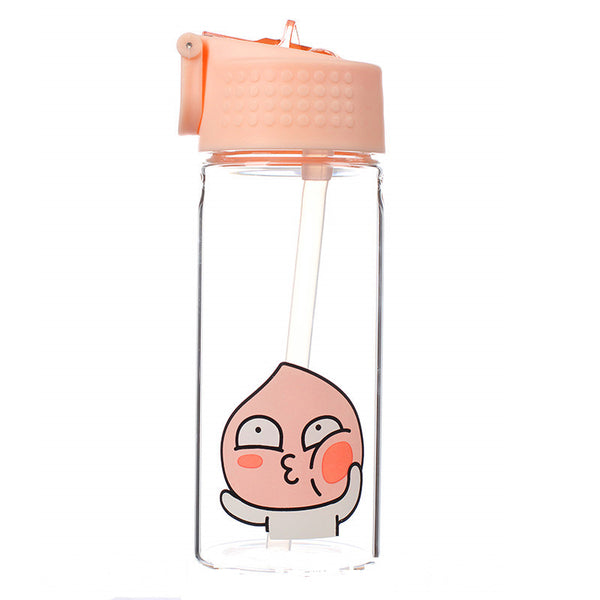 Cute Peach Water Glass Bottle PN1411