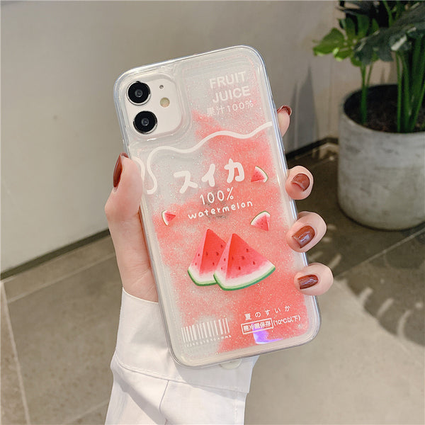 Sweet Fruits Juice Phone Case for iphone 7/7plus/8/8P/X/XS/XR/XS Max/11/11pro/11pro max PN3185
