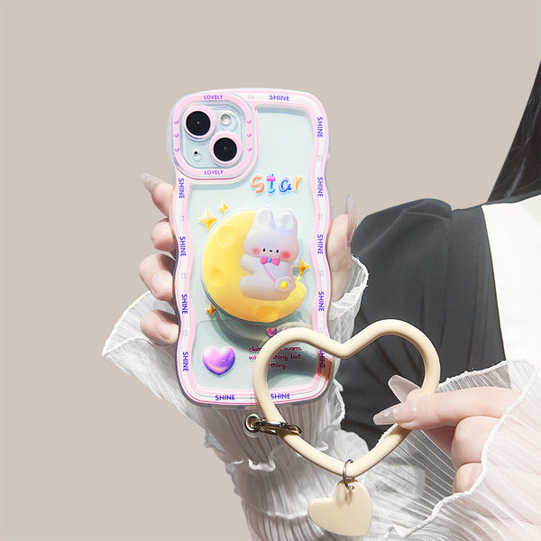Lovely Rabbit Phone Case for iphone 7plus/8P/X/XS/XR/XS Max/11/11pro/11pro max/12/12mini/12pro/12pro max/13/13mini/13pro/13pro max/14/14pro/14max/14pro max PN5279