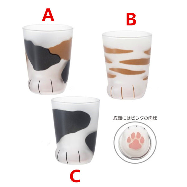 Kawaii Catpaw Glass Water Cups PN0808