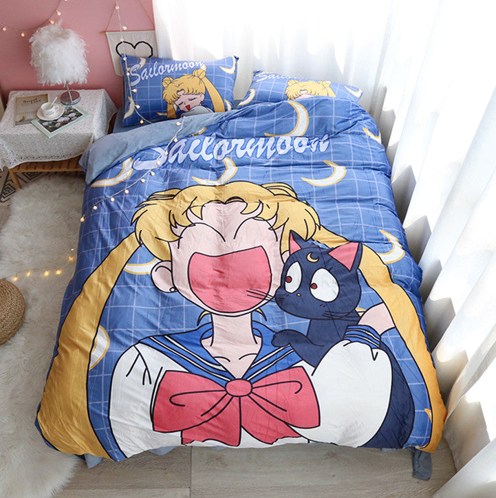 Cartoon Sailormoon Bedding Set PN3313