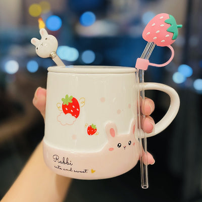 Strawberry Rabbit Mugs Cup PN4865