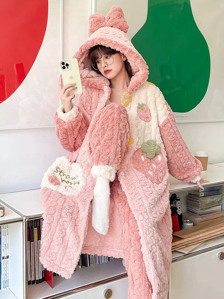 REVIEW FOR  Lovely Strawberry Pajamas Set YV40241 main image 0