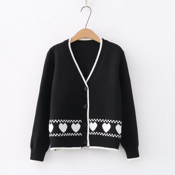 Cute Heart Sweater Coat PN5220