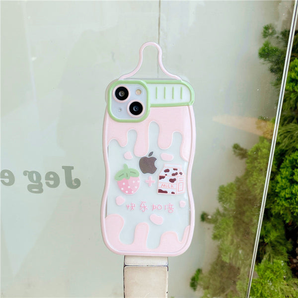 Strawberry and Avocado Phone Case for iphone X/XS/XR/XS Max/11/11pro/11pro max/12/12pro/12pro max/13/13pro/13pro max PN5338