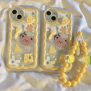 Cheese Bear Phone Case for iphone X/XS/XR/XS Max/11/11pro max/12/12pro/12pro max/13/13pro/13pro max PN5326