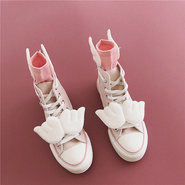 Fashion Sakura Canvas Shoes And Socks PN1963