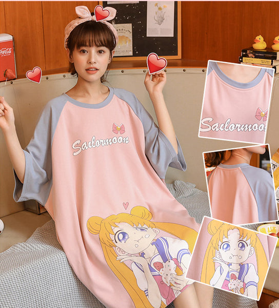 Fashion Sailormoon And Totoro Pajamas PN2973