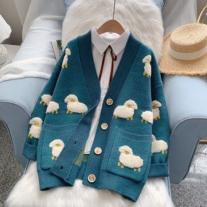 Cute Sheep Sweater Coat PN3871