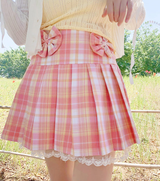 Fashion Bowtie Pleated Skirt PN5341