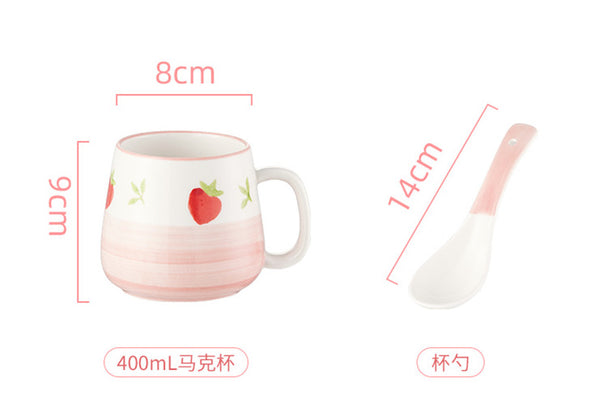 Lovely Strawberry Mug Cups PN2701
