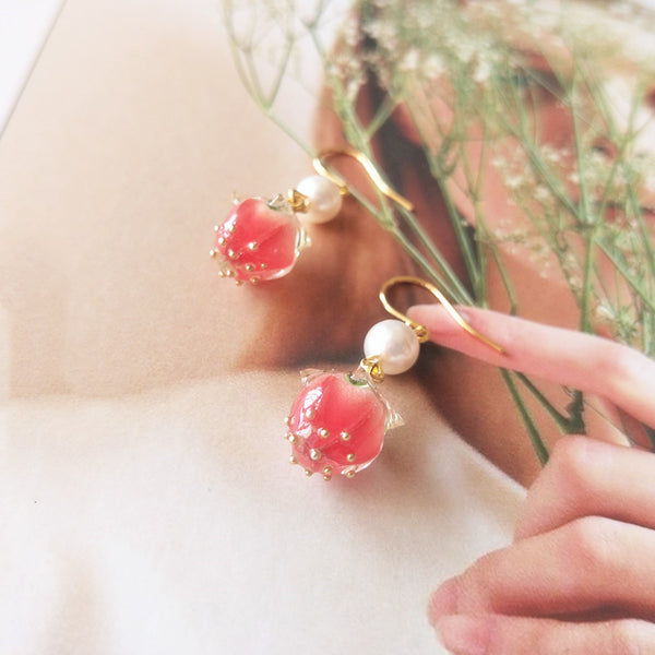 Sweet Strawberry Earrings/clips PN3332