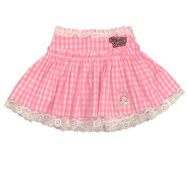 Fashion Anime Embroidered Pleated Skirt PN3832