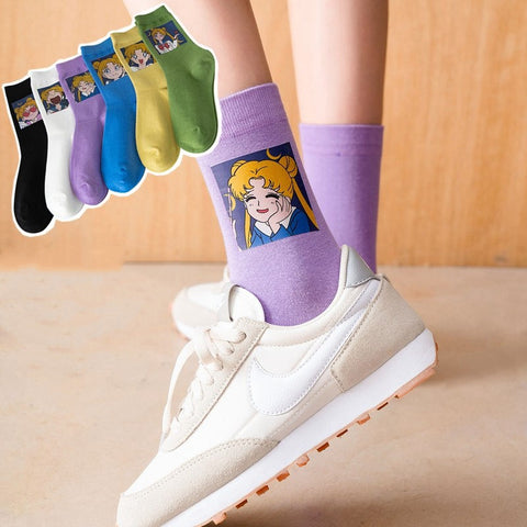 Cartoon Sailormoon Socks PN3781