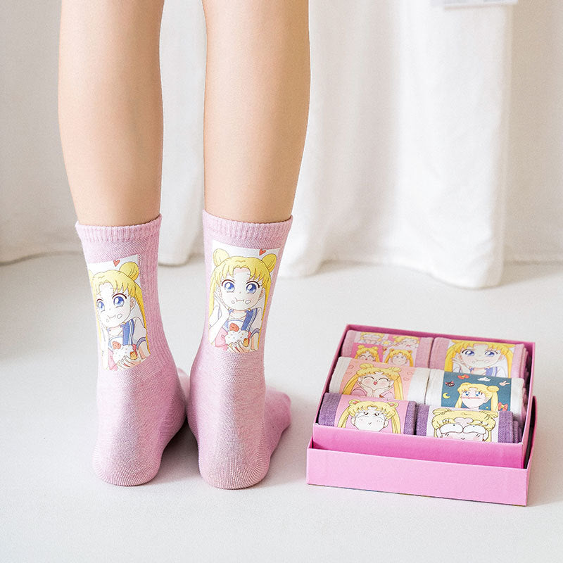 Cartoon Sailormoon Socks PN3239
