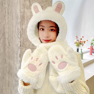 Cute Ears Hats And Gloves PN4497