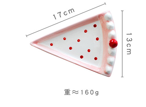 Sweet Strawberry Cake Foods Plate PN3939