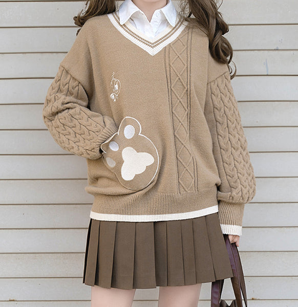 Fashion Cat Paw Sweater PN4513