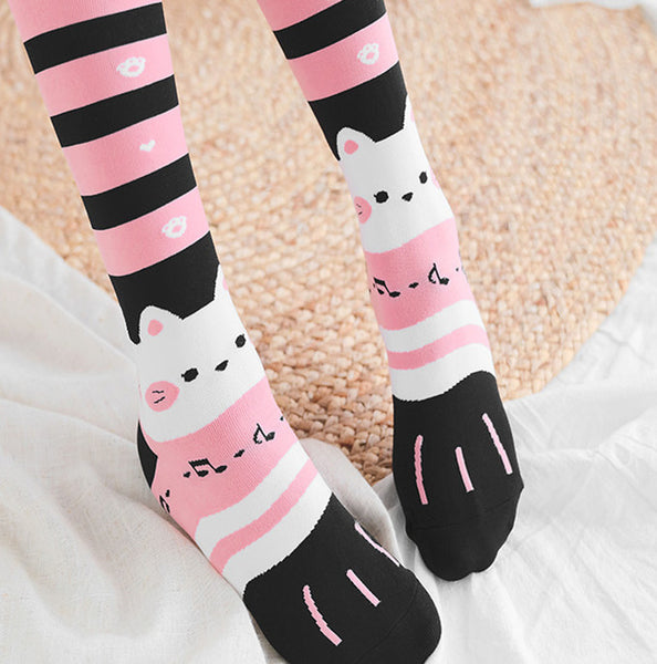 Kawaii Cat Pattern Socks PN4939