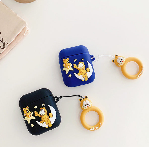 Lovely Coffee Cat Airpods Case For Iphone PN2073