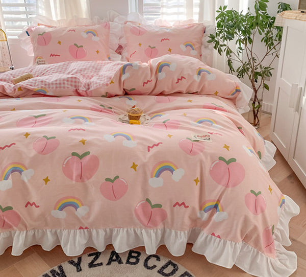 Cute Peach Bedding Set PN3598