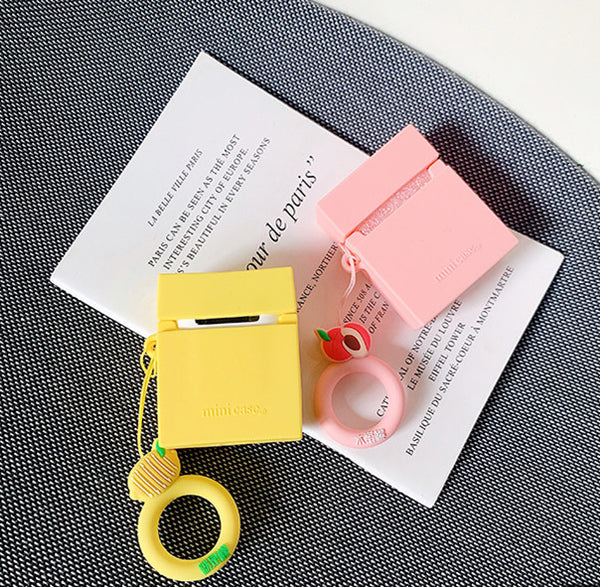 Lemon and Peach Airpods Case For Iphone PN1960