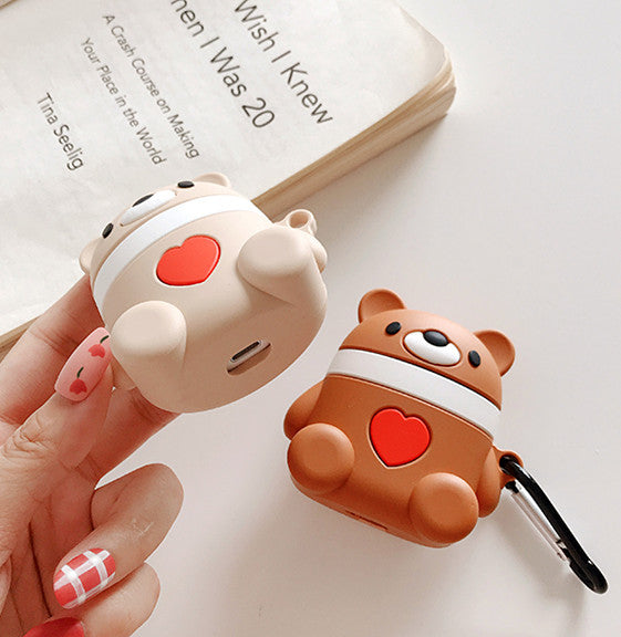 Cute Bear Airpods Case For Iphone PN1994