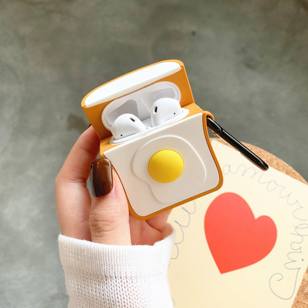Kawaii Poached Egg Airpods Case For Iphone PN1363